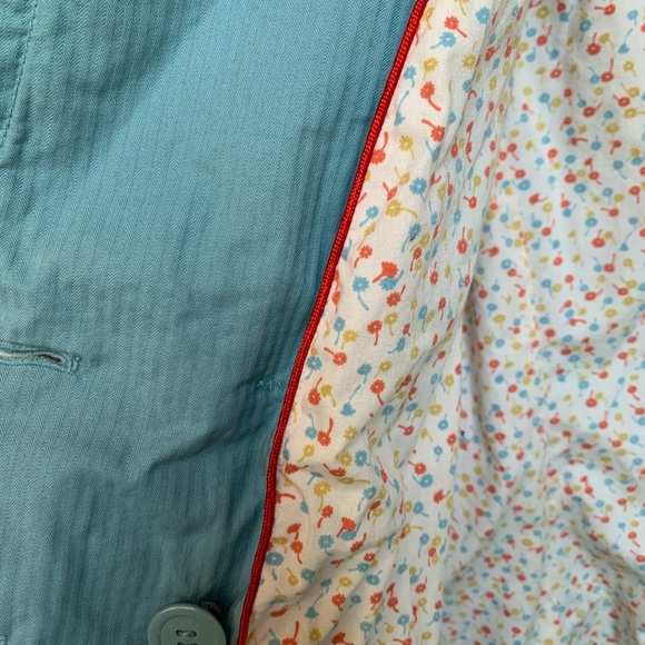 Marc Jacobs jacket, baby blue w/ floral lining! - Picture 3 of 7